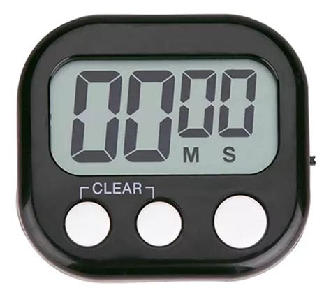 Timer Digital Temporizador Cozinha Cronômetro Alarme Preto