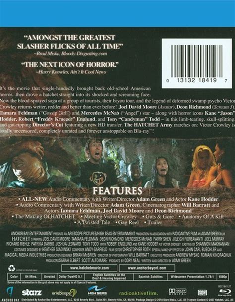 Hatchet Unrated Director S Cut Blu Ray Dvd Empire