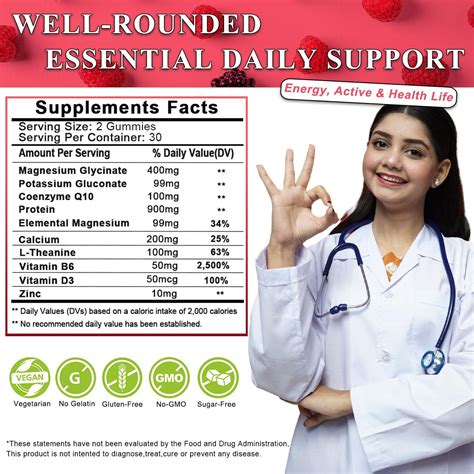 Magnesium Glycinate Gummies Mg In Magnesium Complex Supplement