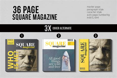 Magazine Square By Top Design | TheHungryJPEG