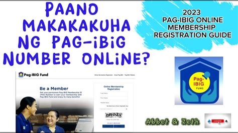 2023 Paano Kukuha Ng PAG IBIG No Online Paano Magregister Online