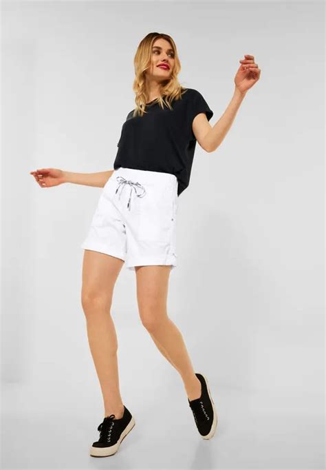 STREET ONE Bermuda Loose Fit Pour Femmes En Blanc BONNY STREET ONE