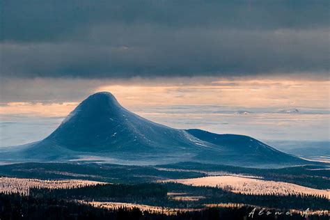 Mount Korvatunturi with Sky Painting Graphic by Alone Art · Creative ...