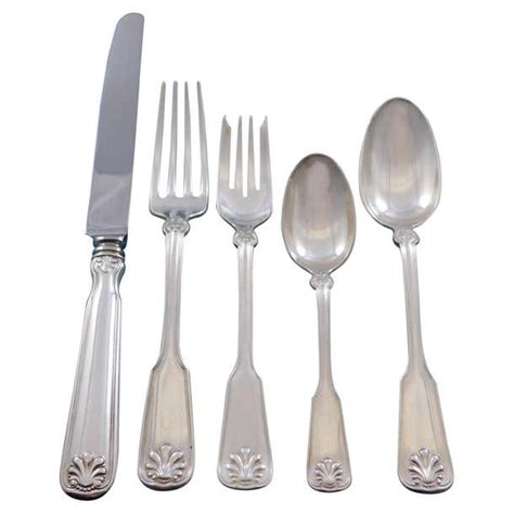 Shell And Thread By Tiffany And Co Sterling Silver Flatware Set 43