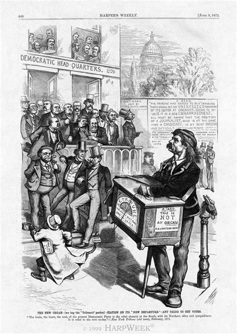 Horace Greeley Mocked In Political Cartoon