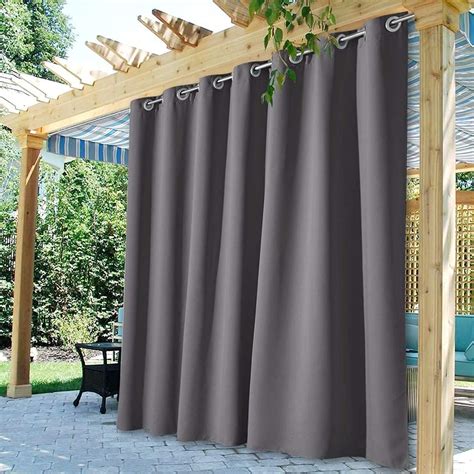 Stangh Outdoor Waterproof Curtains For Patio Extra Wide Heavy Duty Shading Blackout