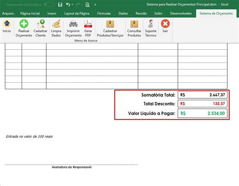 Planilha Em Excel Para Gerar Or Amento E Salvar Em Pdf R Em 17346 Hot