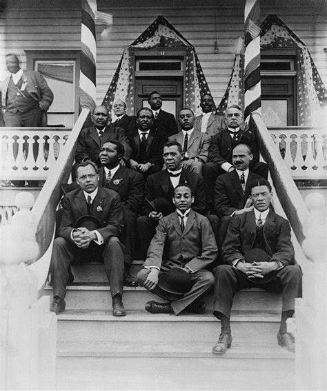 Booker T Washington 1856 1915 Second Row Center With His Associates At Tuskegee Institute