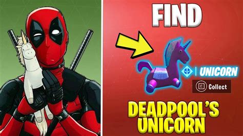 Find Deadpools Stuffed Unicorn Shortest Location Guide Fortnite