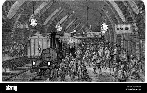 The Workmens Train From Gustave Dore And Blanchard Jerrold London