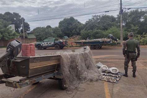 Casal é preso por pesca predatória e PMA apreende 56 kg de pescados