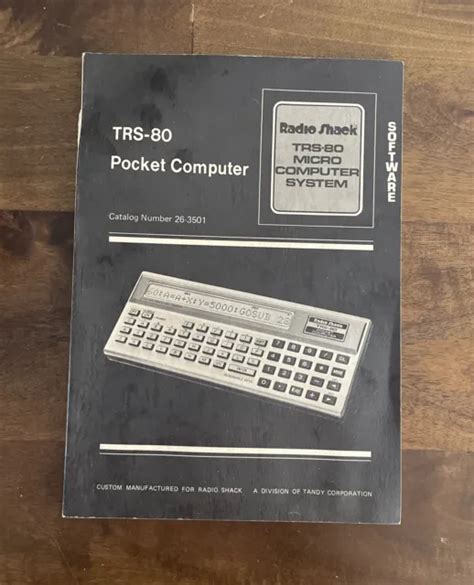 VINTAGE RADIO SHACK TRS 80 Vintage Pocket Micro Computer System Manual