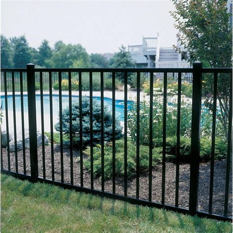 Allure Aluminum 4 Ft H X 6 Ft W Aluminum Black Unassembled