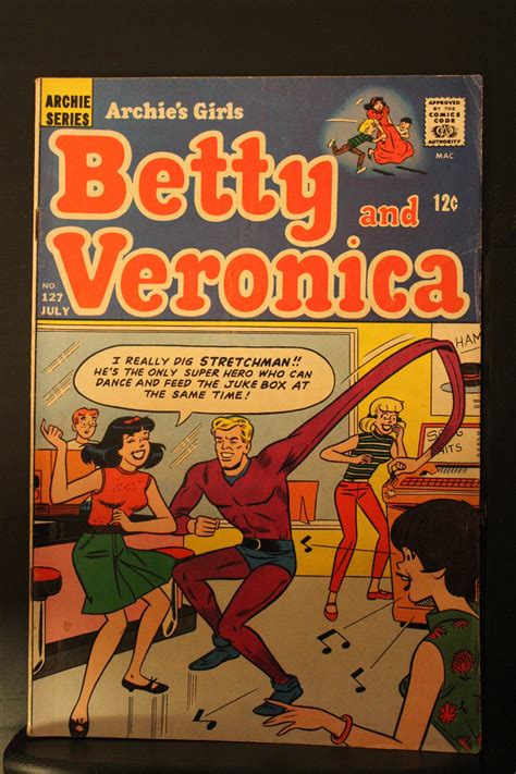 Archie S Girls Betty And Veronica 127 1966 Stretching Super Hero Cove Comic Books