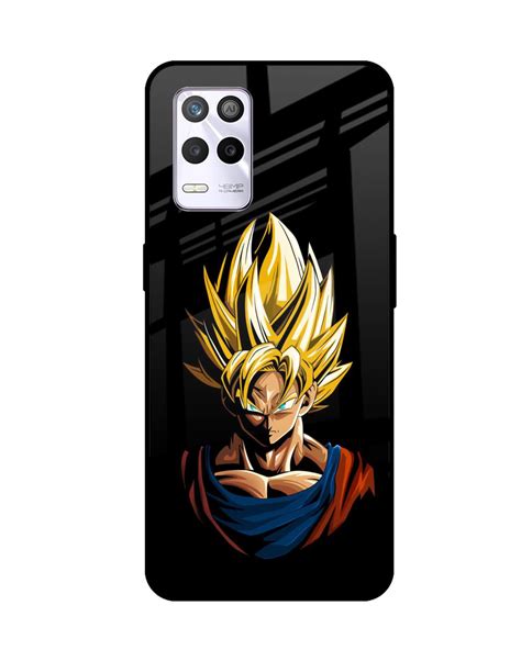 Buy Goku Manga Premium Glass Case For Realme 9 5G Shock Proof Scratch