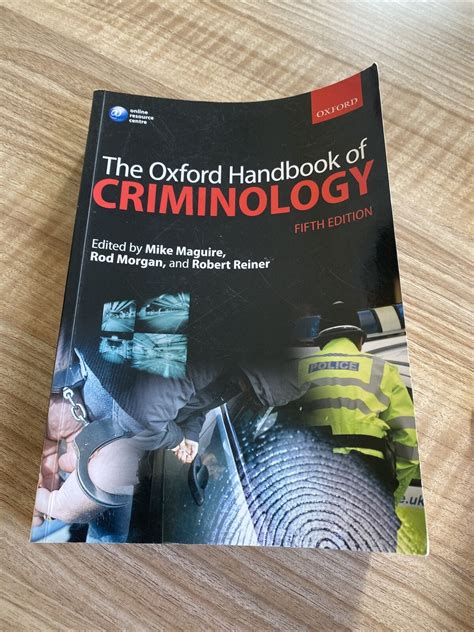 The Oxford Handbook Of Criminology Fifth Edition Ebay