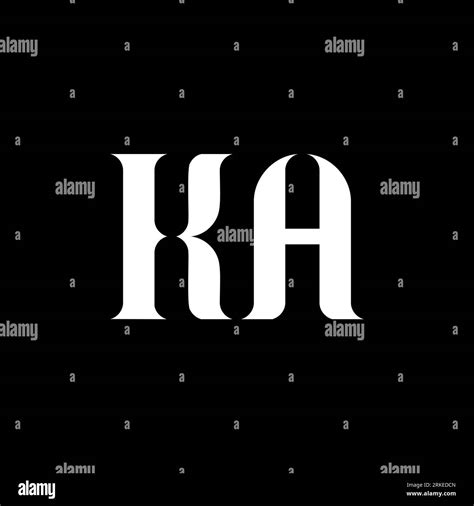 Ka K A Letter Logo Design Initial Letter Ka Uppercase Monogram Logo