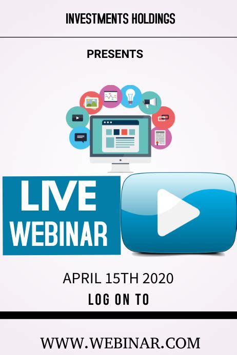 Live Webinar Template Postermywall