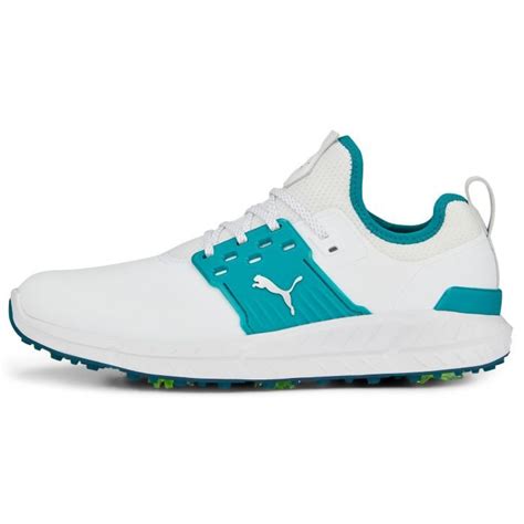 Puma Ignite Articulate Golf Shoes Puma Whitepuma Silvergreen Lagoon