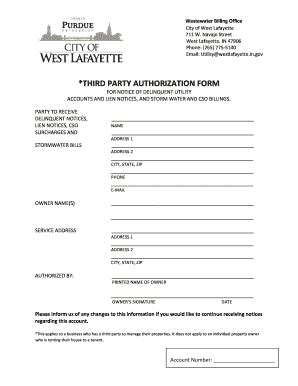 Fillable Online Third Party Authorization Form Fax Email Print Pdffiller