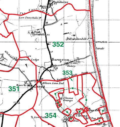 GENUKI: Barmston Parish Boundaries, Yorkshire (East Riding)