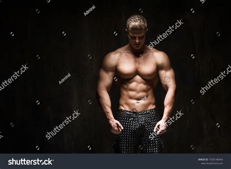 Handsome Male Fitness Model Showing Naked Stock Photo Shutterstock