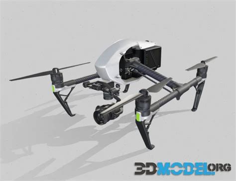 3d Model Dji Inspire 2 Pbr