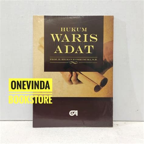 Jual Buku Hukum Waris Adat Prof H Hilman Hadikusuma S H Ca Kab