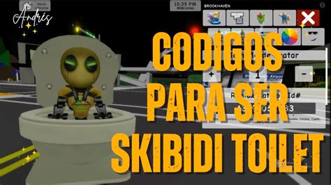 C Digos Para Ser Skibidi Toilet En Brookhaven Roblox Brookhaven