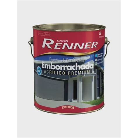 Tinta Renner Emborrachada Super Premium 3 6L Branco Fosco Submarino