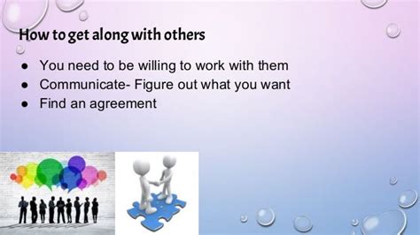 Ways Of Getting Along With Others