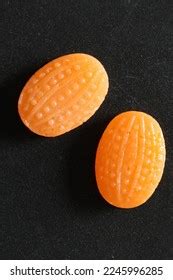 closeup orange flavoured candy stock photo  shutterstock
