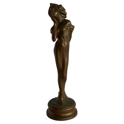 Continental Art Nouveau Sculpture Of A Nude Female Forest Nymph Circa 1900 For Sale At 1stDibs
