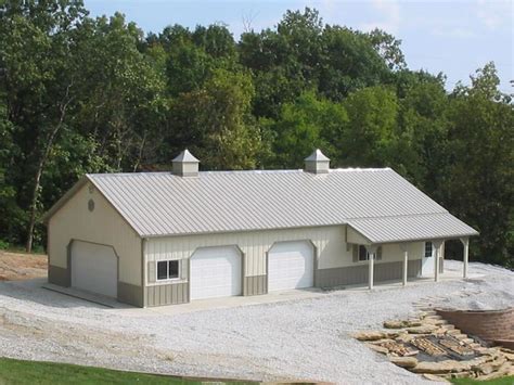 Many Of Our Residential Projects Include A Pole Barn With Living