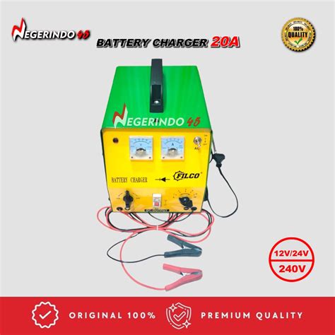 Jual Battery Charger Filco Daesung 20a 12v 24v Charger Aki Cas Aki Shopee Indonesia