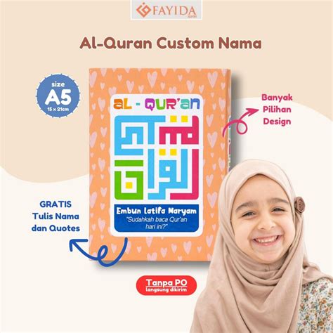 Jual Fayida Quran AA029 Al Quran Custom Anak A6 Quran Untuk Anak