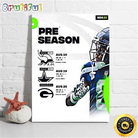 Nfl Seattle Seahawks 2023 Preseason Poster