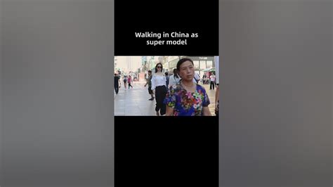 Beauty Walks On The Street As Model Social Experiment 当美女走在中国街头 Shorts Youtube