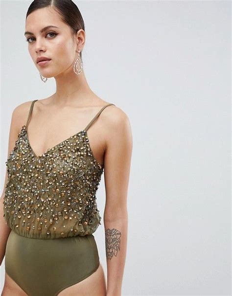 Asos Design Asos Design Body With Sequin Embellishment Asos Sex