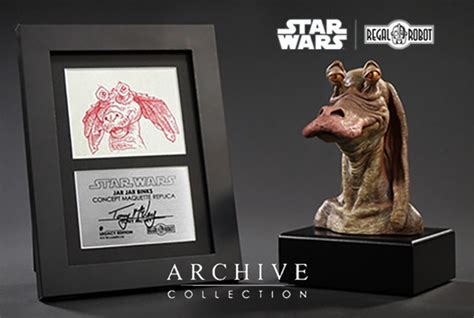 First Look At Regal Robot S Archive Collection Jar Jar Binks Concept