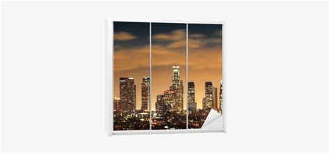 Downtown Los Angeles Skyline Wardrobe Sticker Pixers Art Print