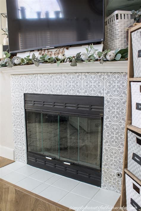 Stencil Fireplace Tile Fireplace Guide By Linda