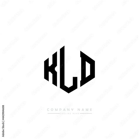 KLD letter logo design with polygon shape. KLD polygon logo monogram. KLD cube logo design. KLD ...