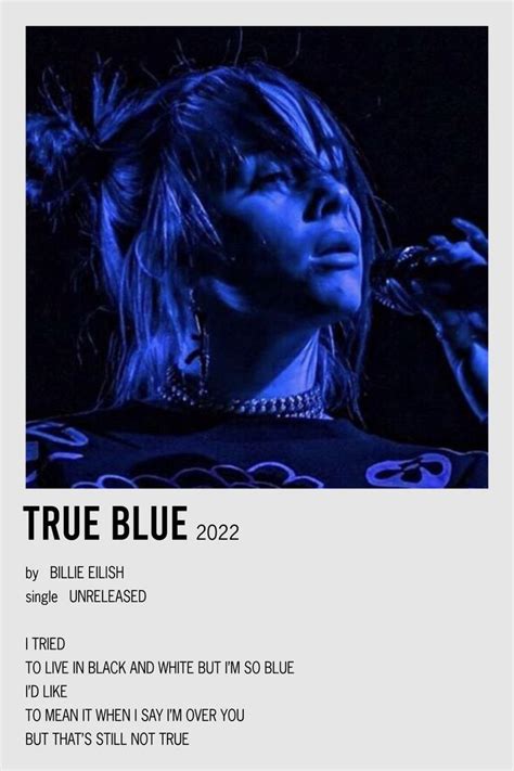 True Blue Music Poster