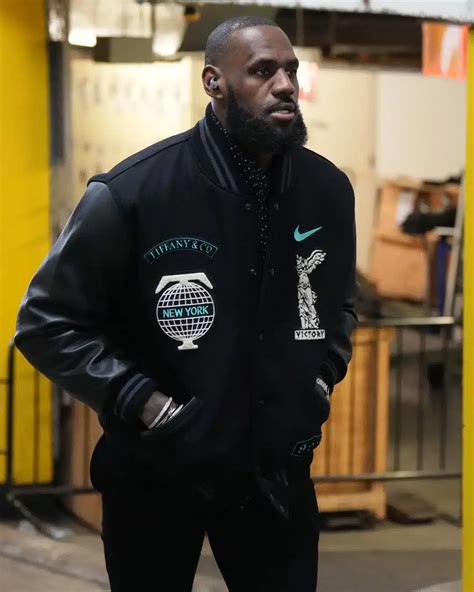 LeBron James Svela Una Varsity Jacket Tiffany Co X Nike