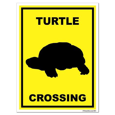 Turtle Crossing Aluminum Sign Or Sticker Victorystore