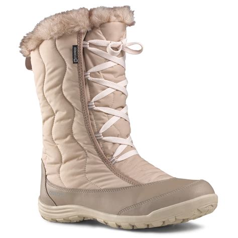 Bottes De Randonn E Neige Femme Sh X Warm Lacets Bleu Quechua