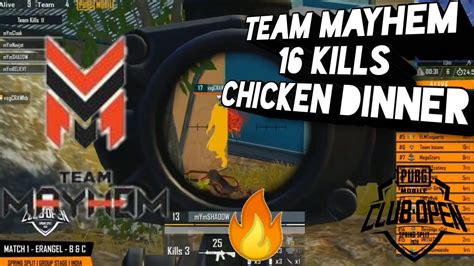 Team Mayhem 16 Kills Chicken Dinner PMCO 2020 Final Zone Day 4