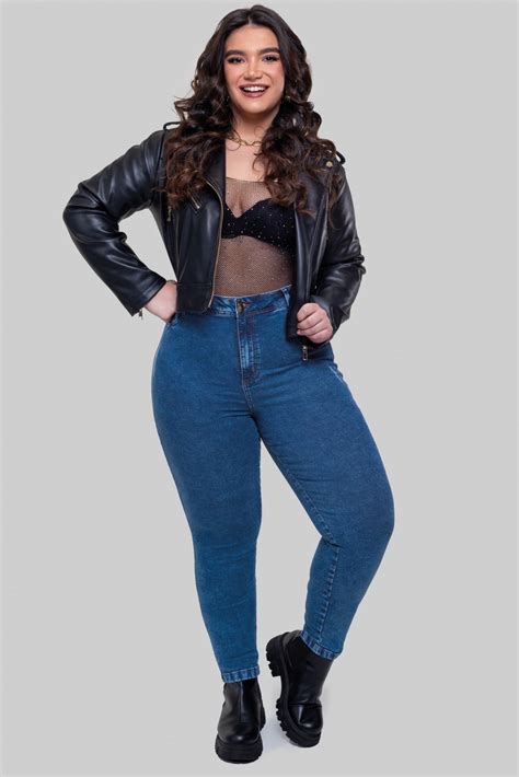Calça Jeans Cigarrete Hot Pants Empina Bumbum Geração Moderna