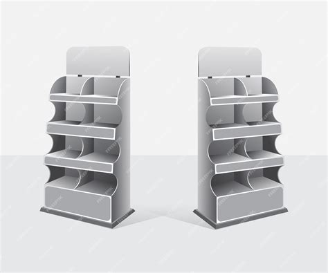 Premium Vector Supermarket Retail Store Shelf Mockup